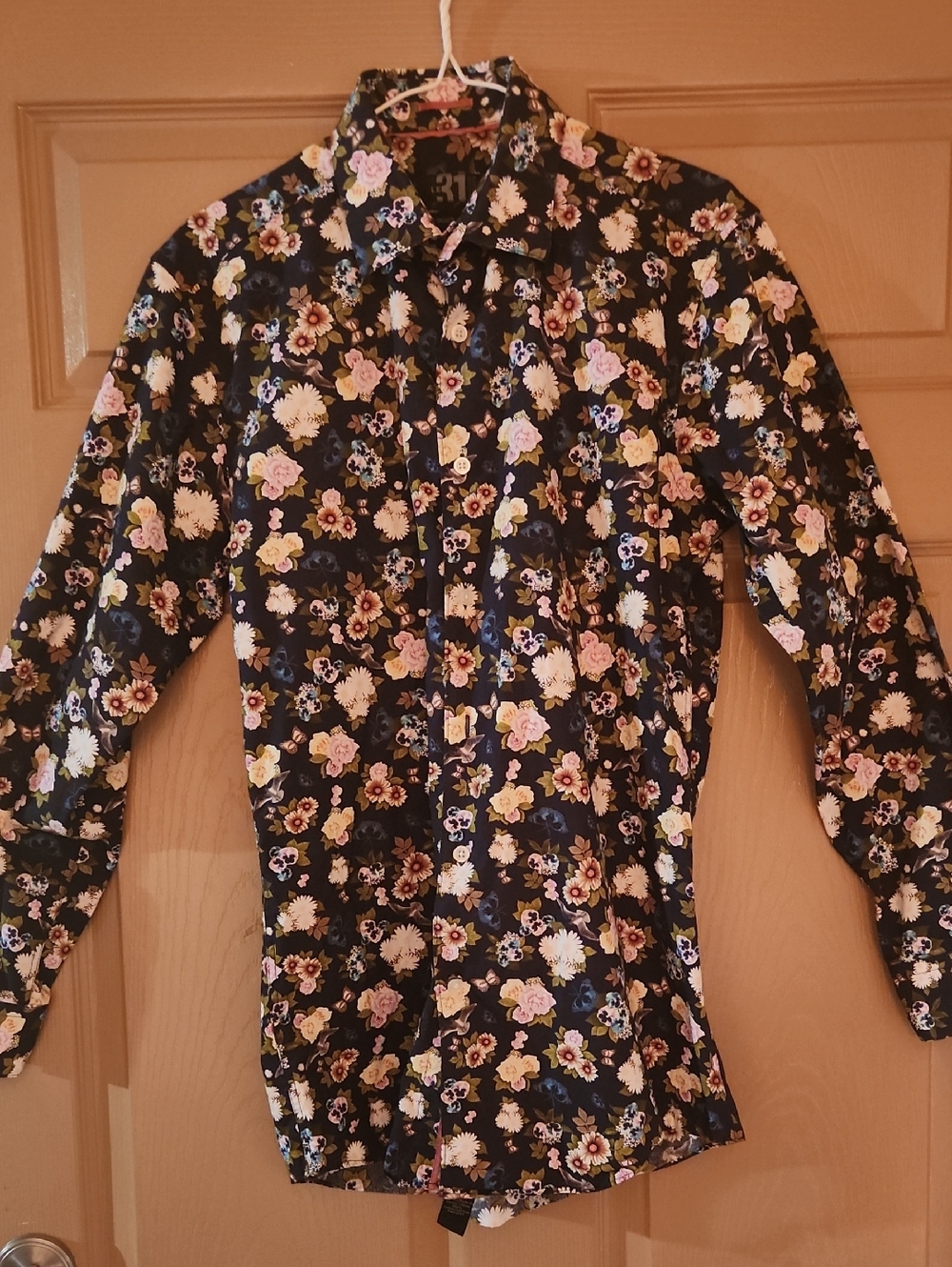 Simons Le 31 Floral Button-Up Shirt Sz 15/R